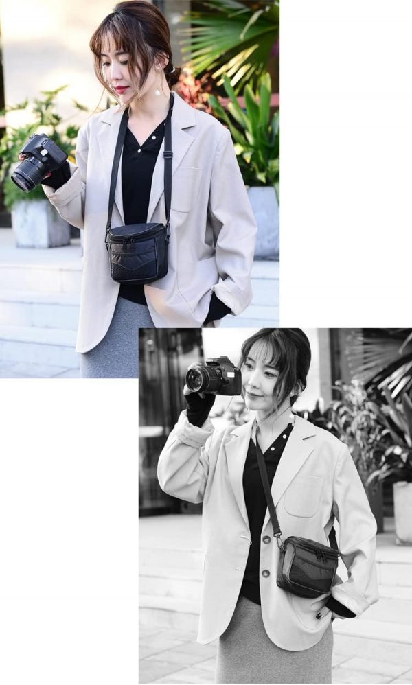 Hosoncovy Micro Digital Camera Storage Bag Travel Case Singl... - Image 5