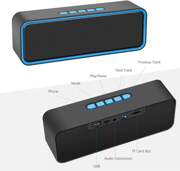 Kolaura Portable Wireless Speaker, Bluetooth 5.0 Speaker wit... - Image 8