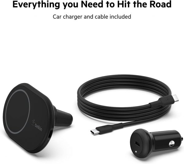 Belkin BoostCharge Wireless Magnetic Car Charger, Phone Moun... - Image 9