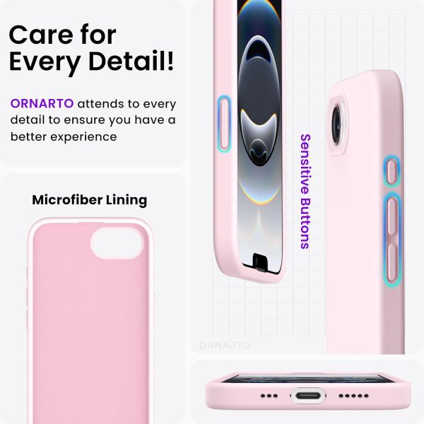 ORNARTO Compatible with iPhone 16e Case (2025), Slim Liquid ... - Image 6