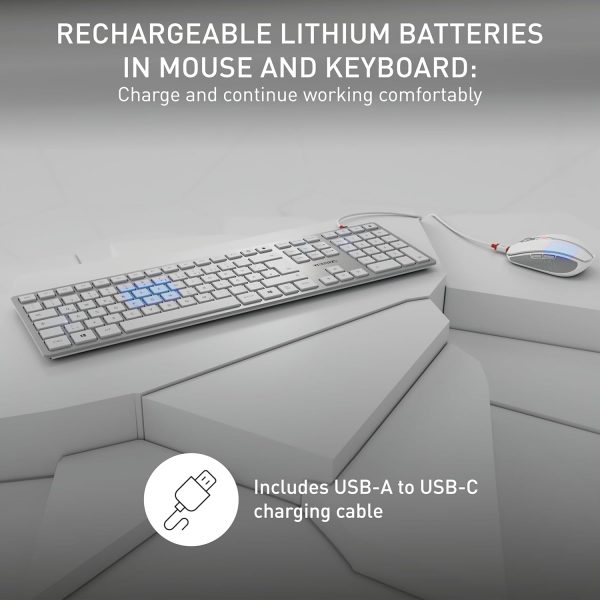 CHERRY DW 9100 SLIM, Wireless Desktop Set, UK Layout (QWERTY... - Image 4