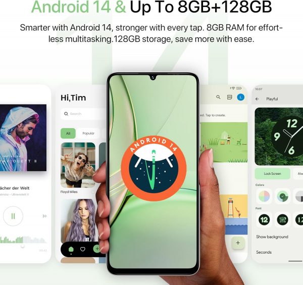 UMIDIGI Mobile Phones, 128GB ROM/1TB TF Smartphone, 6.75" HD... - Image 3