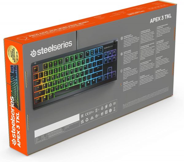 SteelSeries Apex 3 TKL - RGB Gaming Keyboard - Tenkeyless Co... - Image 13