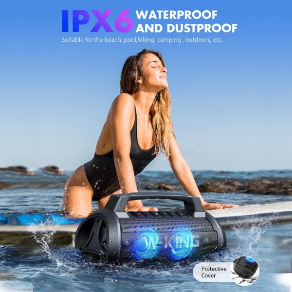 W-KING 120W Max Bluetooth Speaker, IPX6 Waterproof Portable ... - Image 4