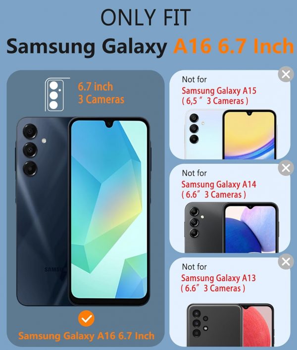 FNTCASE for Samsung Galaxy A16-4G/5G Case: Dual Layer Protec... - Image 3