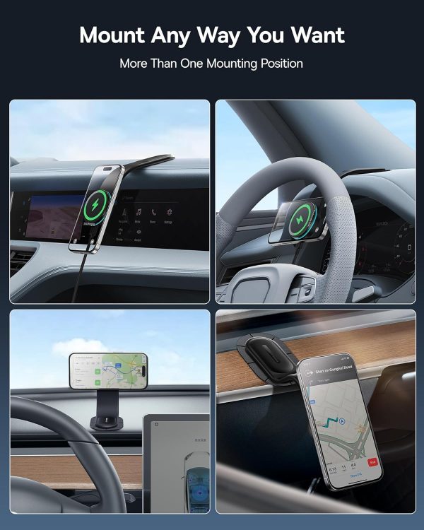 Baseus C02 Pro Magsafe Car Mount Charger, 15W Wireless Car P... - Image 8