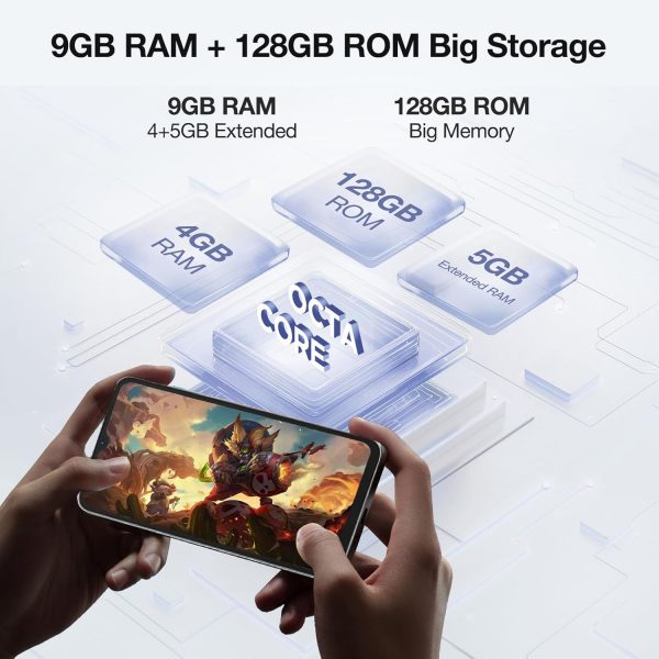 DOOGEE Mobile Phones, N55 Android 14 Phone, 128GB ROM/1TB TF... - Image 4