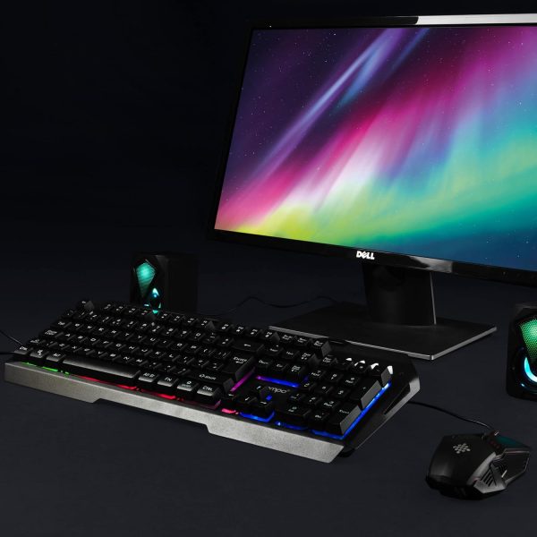 Intempo EE6419STKUK7V2 Gaming Keyboard & Mouse Set - Rainbow... - Image 4