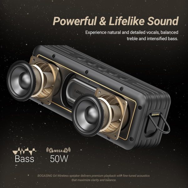 BOGASING G4 Bluetooth Speaker, Portable Wireless Speakers, 5... - Image 3