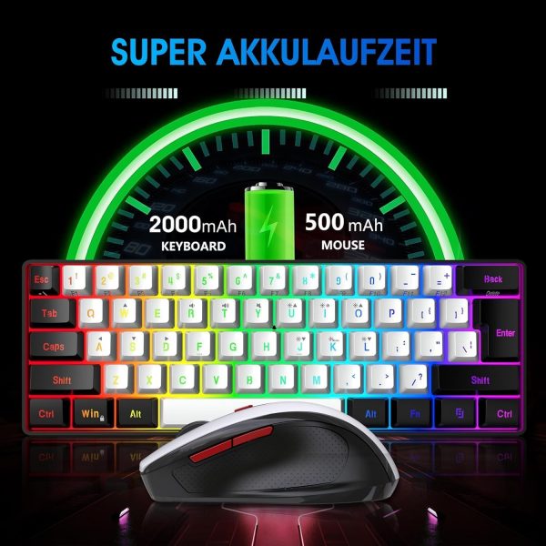 Snpurdiri 2.4G Wireless Gaming Keyboard and Mouse Combo, Inc... - Image 4