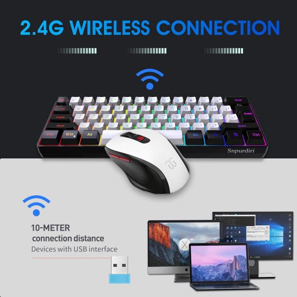 Snpurdiri 2.4G Wireless Gaming Keyboard and Mouse Combo, Inc... - Image 3