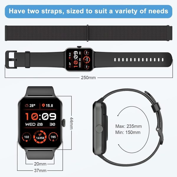 Baolubao Smart Watch for Men Women Answer/Make Call, 1.85" F... - Image 8