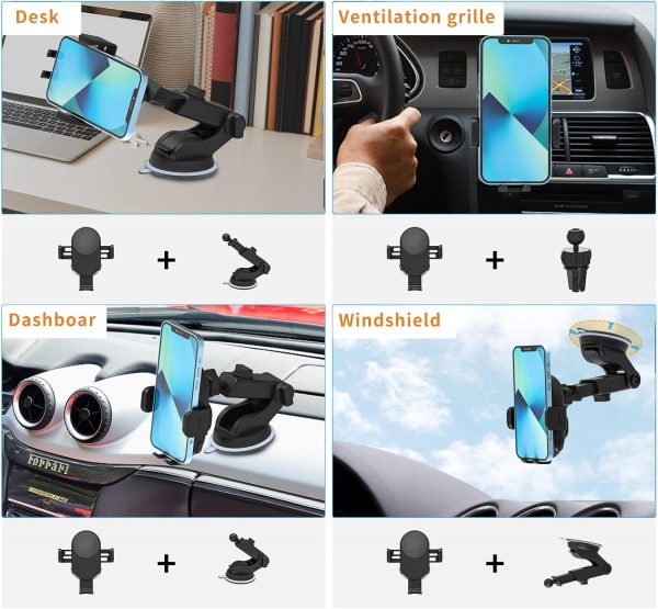 Wireless Car Charger, 15W Qi Fast Car Phone Holder Wireless ... - Image 7