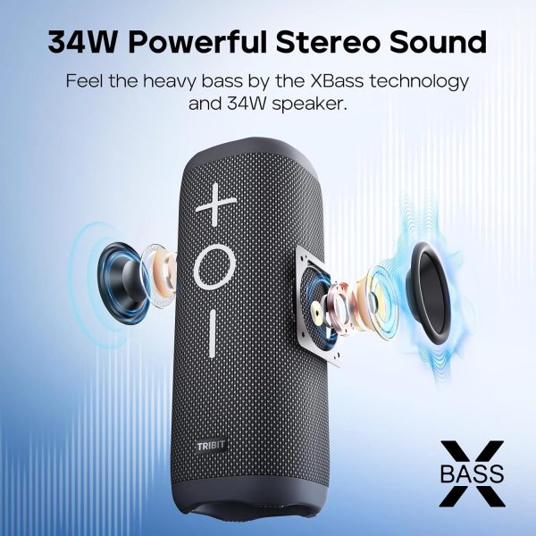 Tribit StormBox 2 Bluetooth Speaker with 34W 360° Surround S... - Image 5