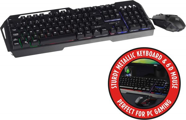 Intempo EE6419STKUK7V2 Gaming Keyboard & Mouse Set - Rainbow... - Image 7