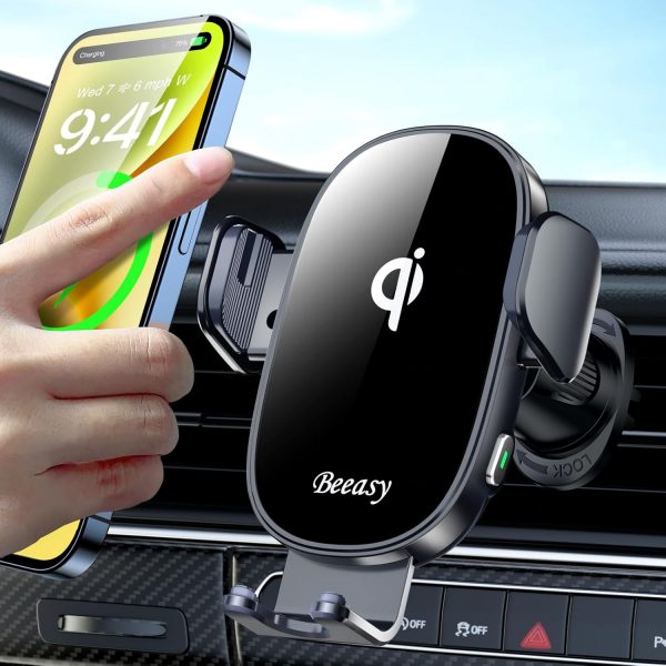 Beeasy Wireless Car Charger with 15W Fast Charging Upgraded ... - Image 2