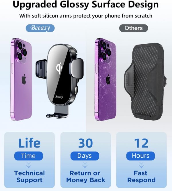 Beeasy Wireless Car Charger with 15W Fast Charging Upgraded ... - Image 11