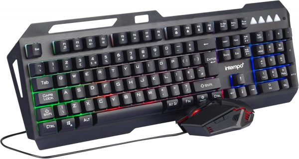 Intempo EE6419STKUK7V2 Gaming Keyboard & Mouse Set - Rainbow... - Image 2
