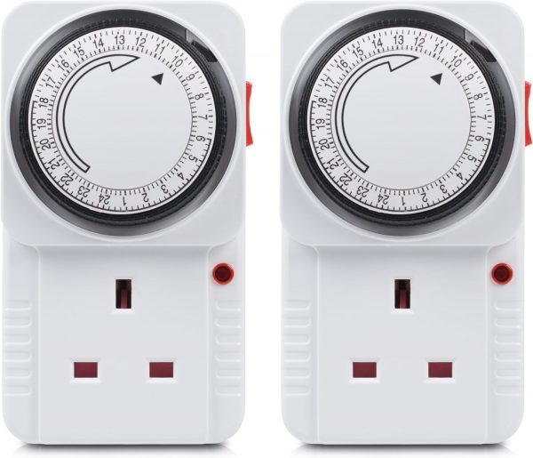 HBN 24 Hour Programmable Mechanical Timer Plug Switch, Energ... - Image 2