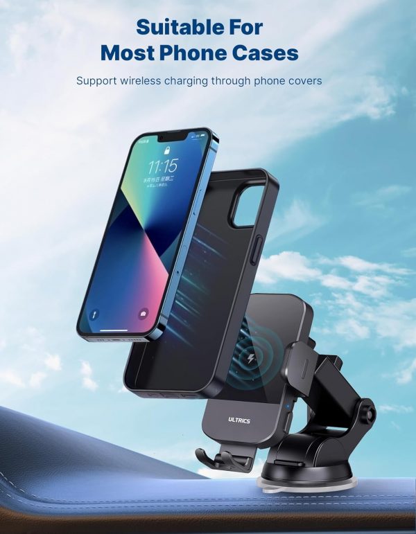Wireless Car Charger, 15W Fast Charging Car Phone Holder Wir... - Image 7