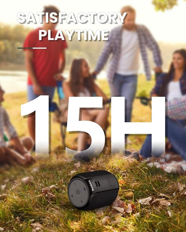 NOTABRICK Bluetooth Speaker, 15W Portable Speakers Bluetooth... - Image 7