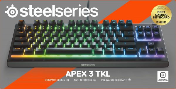 SteelSeries Apex 3 TKL - RGB Gaming Keyboard - Tenkeyless Co... - Image 15