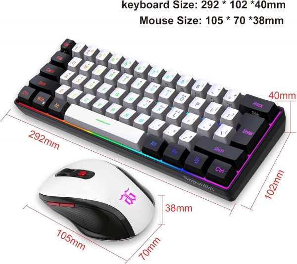 Snpurdiri 2.4G Wireless Gaming Keyboard and Mouse Combo, Inc... - Image 7