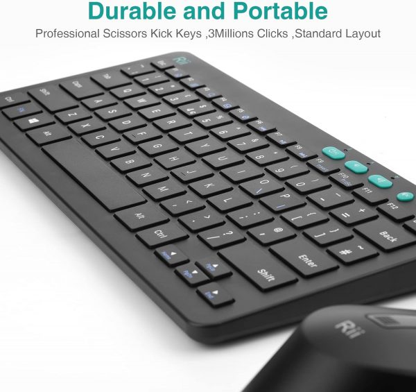 Wireless Keyboard and Mouse Set, Keyboard and Mouse with Ult... - Image 4