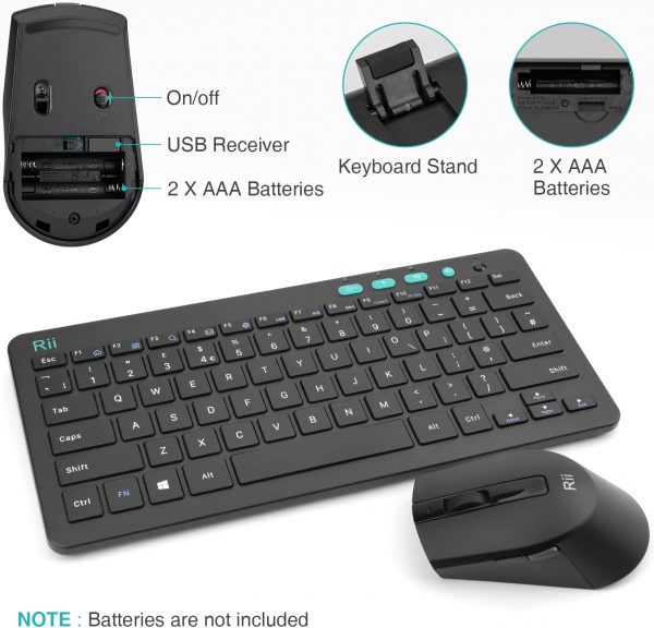 Wireless Keyboard and Mouse Set, Keyboard and Mouse with Ult... - Image 8