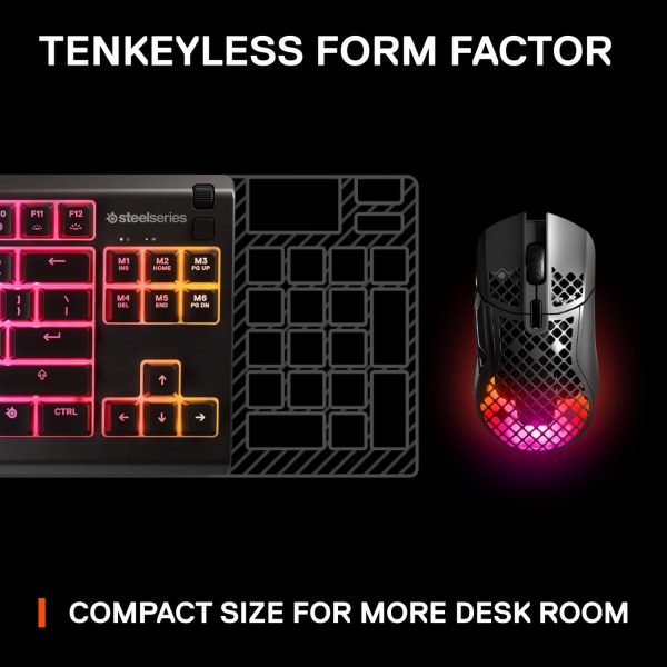 SteelSeries Apex 3 TKL - RGB Gaming Keyboard - Tenkeyless Co... - Image 8