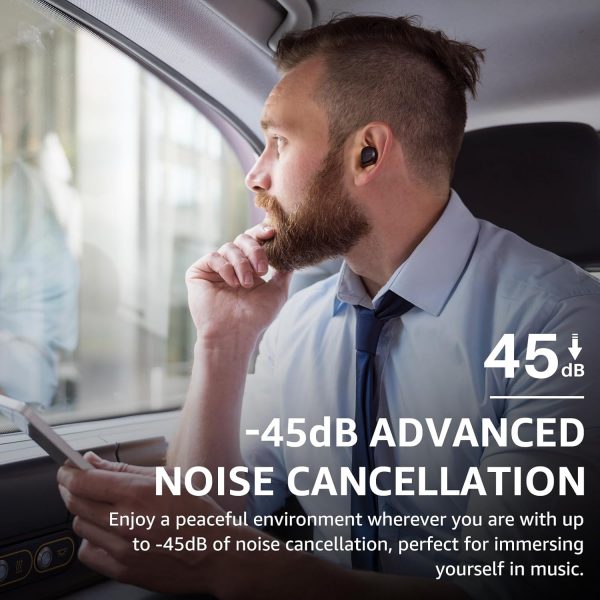 TOZO Hybrid Active Noise Cancelling Earbuds, 45dB ANC Wirele... - Image 7
