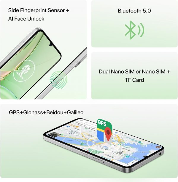 UMIDIGI Mobile Phones, 128GB ROM/1TB TF Smartphone, 6.75" HD... - Image 8