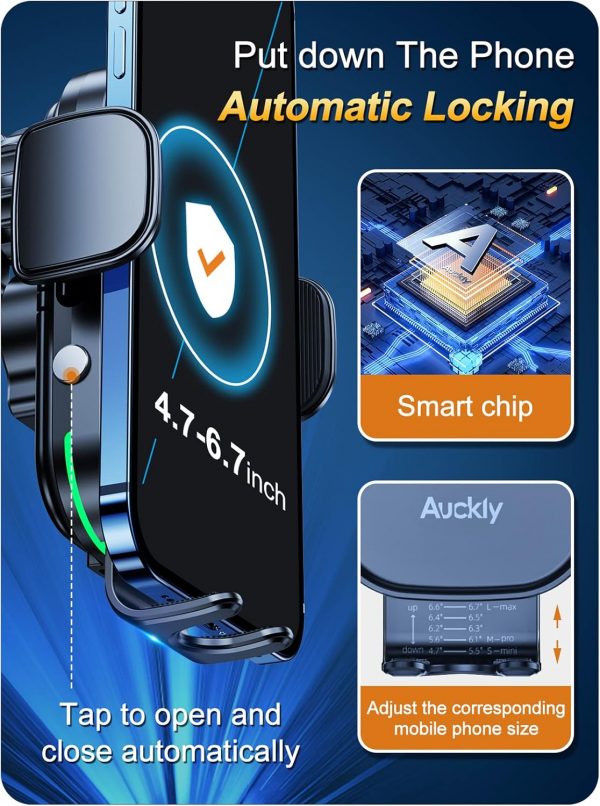 Auckly 15W Fast Qi Wireless Car Charger [EMI] Car Wireless C... - Image 7