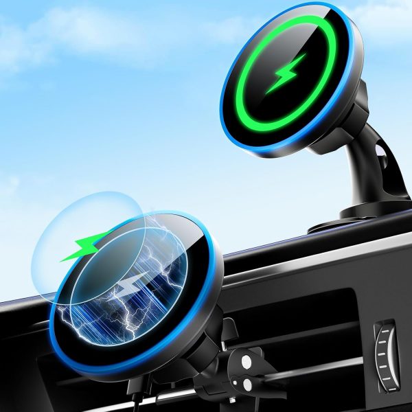 Wireless Car Charger, AGPTEK Mag-safe Car Phone Holder, Car ... - Image 9