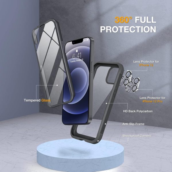 Miracase Compatible with iPhone 12/12 Pro Case 6.1 inch, [Bu... - Image 5