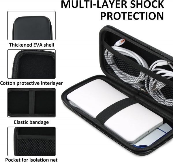 Power Bank Case Shockproof Carrying Case Travel Cable Organi... - Image 5