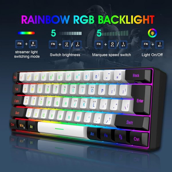 Snpurdiri 2.4G Wireless Gaming Keyboard and Mouse Combo, Inc... - Image 9