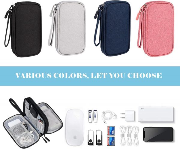YWKJDDM Electronics Accessories Organiser Bag, Double-Layer ... - Image 6