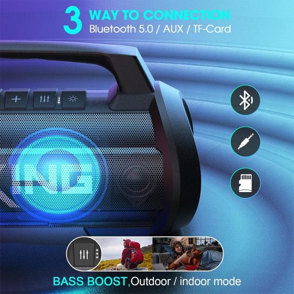 W-KING 120W Max Bluetooth Speaker, IPX6 Waterproof Portable ... - Image 8
