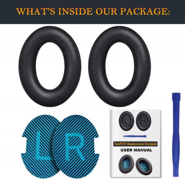 SoloWIT Protein Leather Earpads Cushions for Bose Headphones... - Image 9