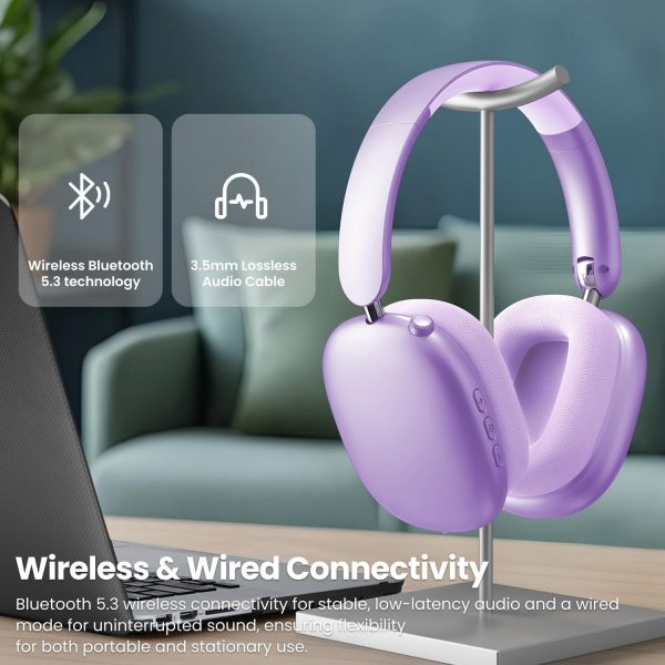 Wentronic Y01 Wireless Over Ear Headphones, Noise Canceling ... - Image 7