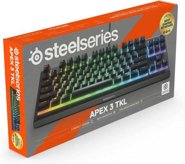 SteelSeries Apex 3 TKL - RGB Gaming Keyboard - Tenkeyless Co... - Image 14