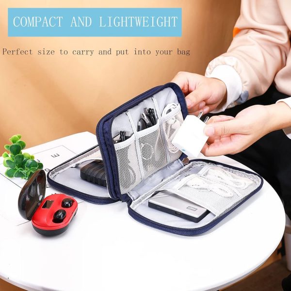 YWKJDDM Electronics Accessories Organiser Bag, Double-Layer ... - Image 8