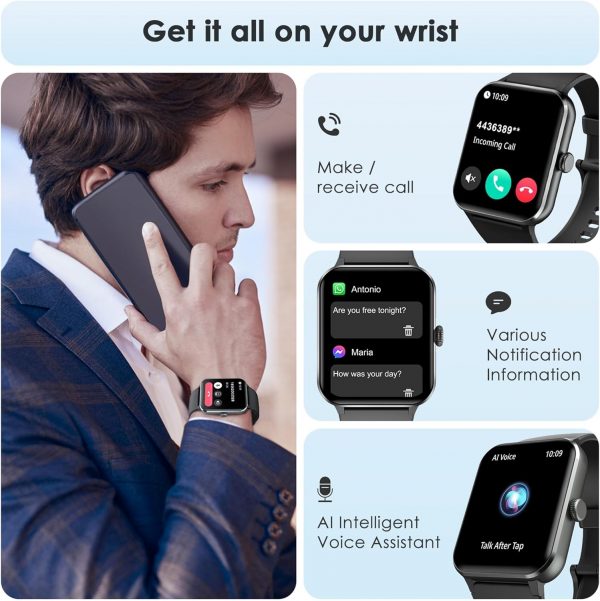 Baolubao Smart Watch for Men Women Answer/Make Call, 1.85" F... - Image 4