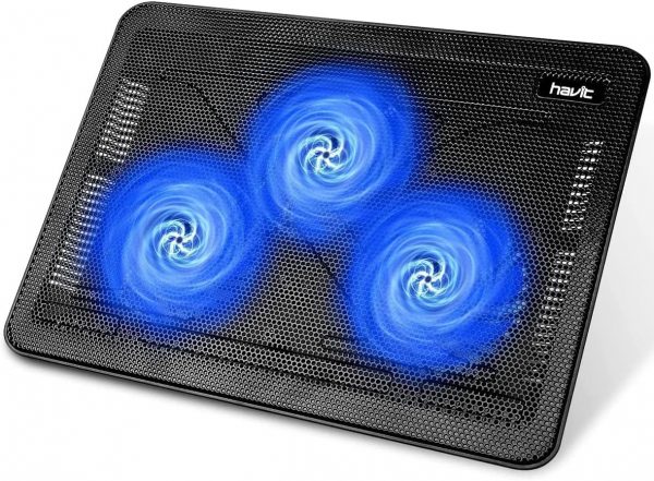havit Cooling Pad 12"-17" Laptop air Cooler with 3 Ultra Qui... - Image 2