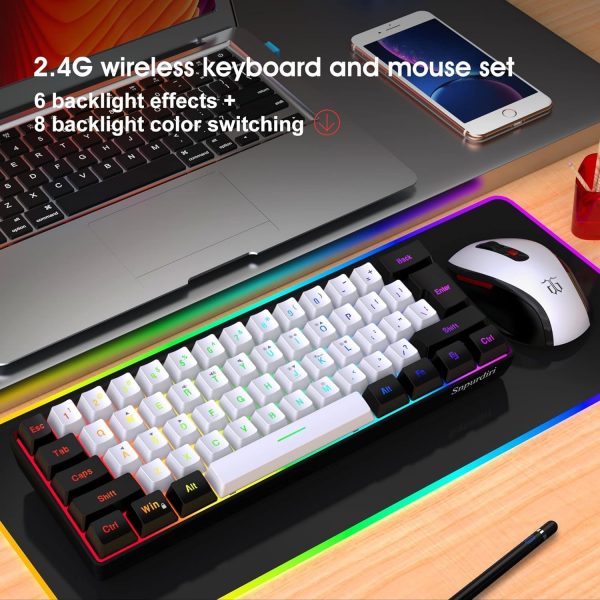 Snpurdiri 2.4G Wireless Gaming Keyboard and Mouse Combo, Inc... - Image 8