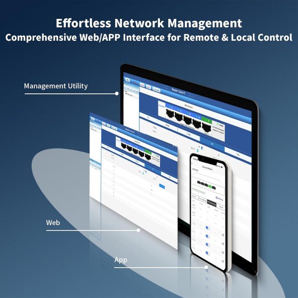 5-Port Gigabit Switch,Easy Smart Managed,Plug & Play,Desktop... - Image 4