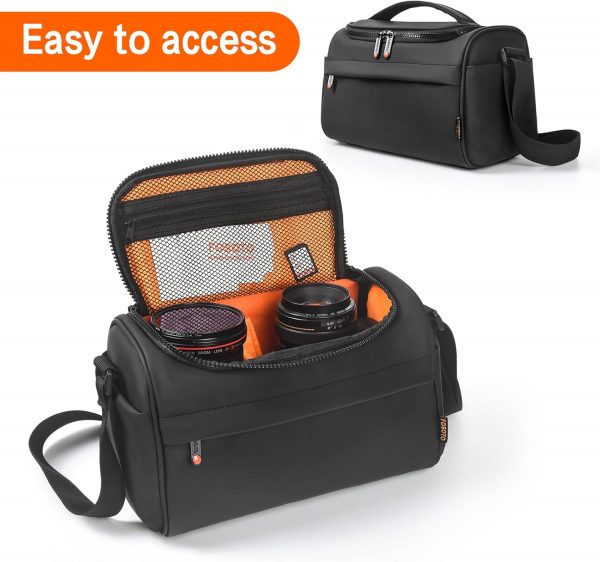FOSOTO Camera Bag, Waterproof Shockproof Camera Case, Large ... - Image 6
