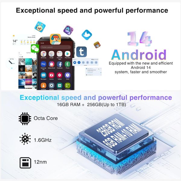 DOOGEE S Punk Rugged Smartphone Android 14, 16GB+256GB/1TB, ... - Image 4