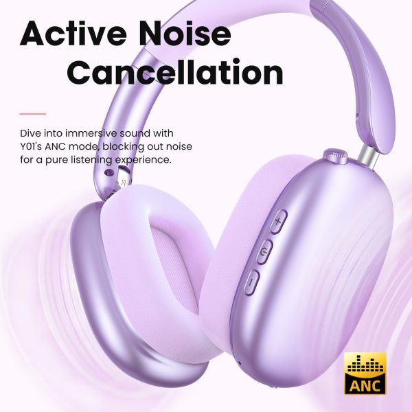 Wentronic Y01 Wireless Over Ear Headphones, Noise Canceling ... - Image 3